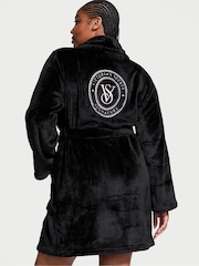 Victoria's Secret Black Cosy Short Dressing Gown - Image 2 of 3
