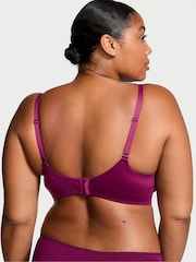 Victoria's Secret Plum Rouge Purple Lace Trim Demi Bra - Image 2 of 3