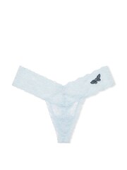 Victoria's Secret Light Blue Butterflies Thong Knickers - Image 3 of 3
