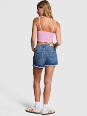 Victoria's Secret PINK Moonstone Pink Soft Stretch Corset Top - Image 2 of 3