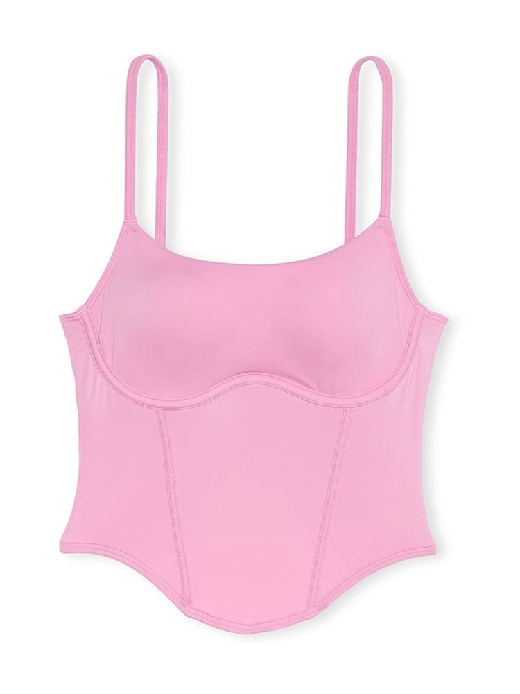 Victoria's Secret PINK Moonstone Pink Soft Stretch Corset Top - Image 3 of 3