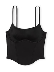 Victoria's Secret PINK Black Soft Stretch Corset Top - Image 3 of 3