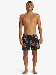 Quiksilver Black Everyday Mix Volly 15" Foral Swim Shorts - Image 5 of 6