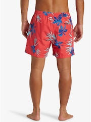 Quiksilver Red Everyday Mix Volly 15" Foral Swim Shorts - Image 2 of 6