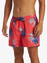 Quiksilver Red Everyday Mix Volly 15" Foral Swim Shorts - Image 5 of 6
