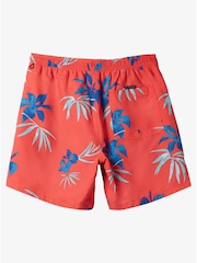 Quiksilver Red Everyday Mix Volly 15" Foral Swim Shorts - Image 6 of 6