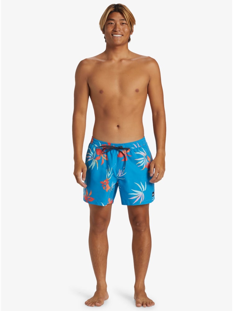 Quiksilver Blue Everyday Mix Volly 15" Foral Swim Shorts - Image 2 of 6