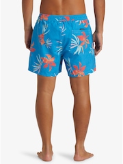 Quiksilver Blue Everyday Mix Volly 15" Foral Swim Shorts - Image 3 of 6