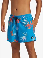 Quiksilver Blue Everyday Mix Volly 15" Foral Swim Shorts - Image 5 of 6