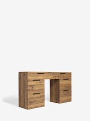 Dark Bronx Oak Effect 6 Drawer Wide Dressing Table - Image 5 of 11
