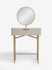 Light Grey Valencia 1 Drawer Solid Mango Wood Dressing Table - Image 7 of 9