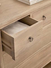 Light Natural Sadie Solid Mango Wood 5 Drawer Chest of Drawers - Image 3 of 8