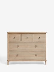 Light Natural Sadie Solid Mango Wood 5 Drawer Chest of Drawers - Image 4 of 8