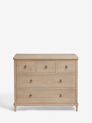 Light Natural Sadie Solid Mango Wood 5 Drawer Chest of Drawers - Image 5 of 8