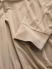 Stone Long Sleeve V-Neck Bubblehem Blouse - Image 6 of 7