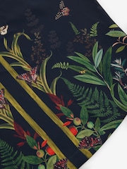 Navy Border Print Kew Collection Short Sleeve Top - Image 6 of 7