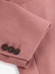 Pink Tailored Single Breasted Blazer With Wool - Image 9 of 9