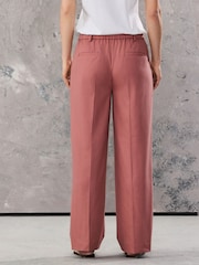 Pink Tailored Straight Trousers With Wool - Image 3 of 7
