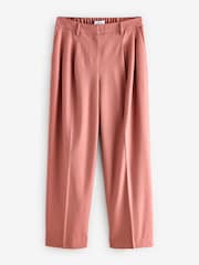 Pink Tailored Straight Trousers With Wool - Image 5 of 7
