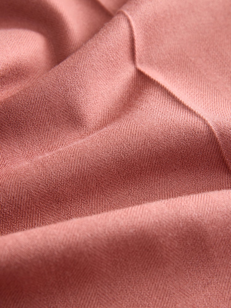 Pink Tailored Straight Trousers With Wool - Image 7 of 7