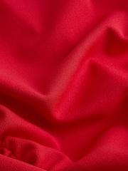 Red Bardot Long Sleeve Ruched Maxi Dress - Image 6 of 7