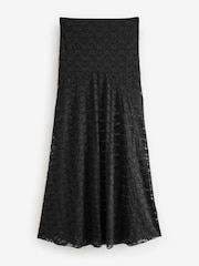 Black Lace Maxi Skirt - Image 5 of 6