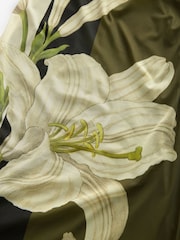 Green Abstract Floral Kew Collection - Mesh-Unterkleid mit Floralmuster und Trägern - Bild 8 von 8