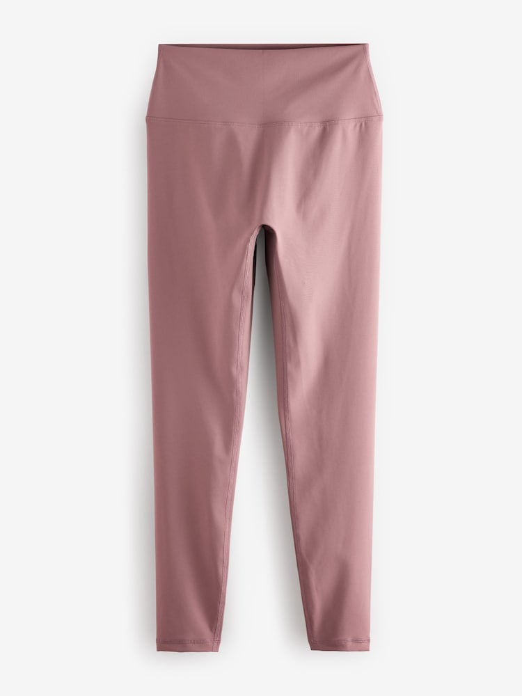 self. Mauve High Waist Leggings - Image 6 of 11