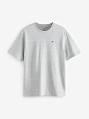 Grey Stripe Jersey Pyjamas Shorts Set - Image 6 of 9