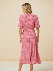 Aspiga Pink Shelley Wrap Dress - Image 2 of 5