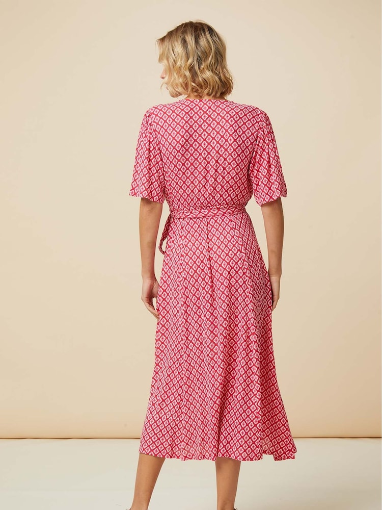 Aspiga Pink Shelley Wrap Dress - Image 2 of 5