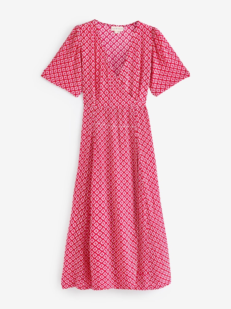 Aspiga Pink Shelley Wrap Dress - Image 5 of 5
