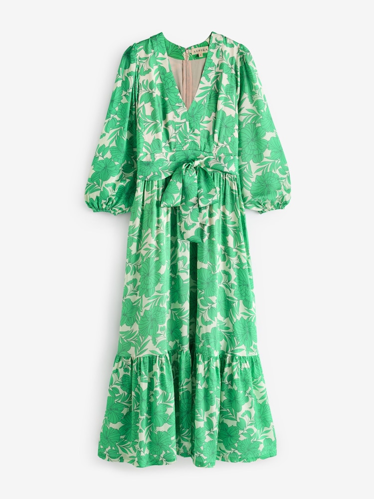 Aspiga Green Annie Maxi Dress - Image 6 of 6 Aspiga Green Annie Maxi Dress - Image 6 of 6