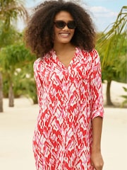 Aspiga Red Mila Tunic Shirt - Image 3 of 5