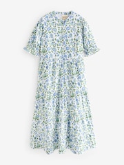 Aspiga Blue Cordelia Block Printed Dress - Image 4 of 4