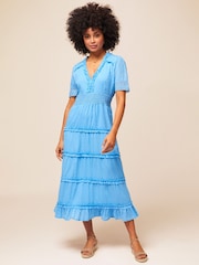 Aspiga Blue Viola Cotton Dress - Image 1 of 5