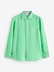 Aspiga Green Mens Premium 100% Linen Shirt - Image 3 of 3