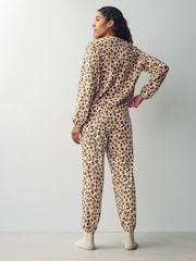 Leopard Heavyweight 100% Cotton Long Sleve Pyjamas - Image 2 of 9