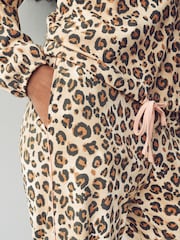 Leopard Heavyweight 100% Cotton Long Sleve Pyjamas - Image 4 of 9