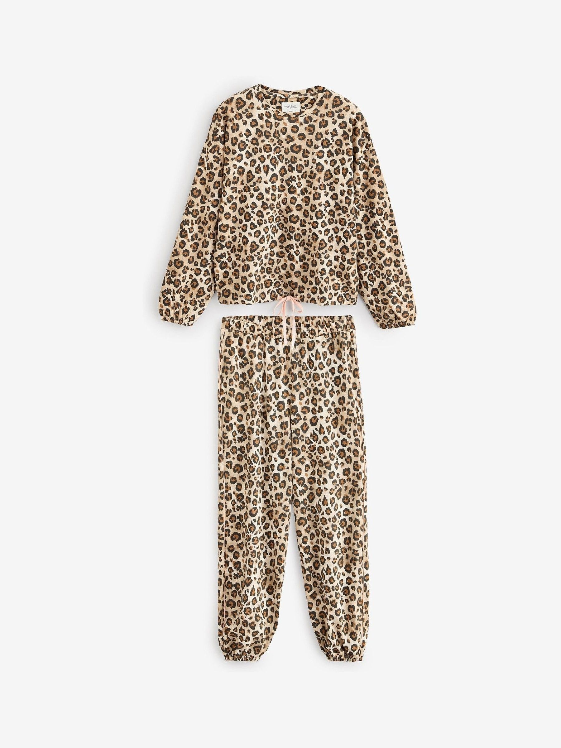Buy Leopard Heavyweight 100% Cotton Long Sleve Pyjamas from