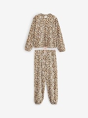 Leopard Heavyweight 100% Cotton Long Sleve Pyjamas - Image 5 of 9