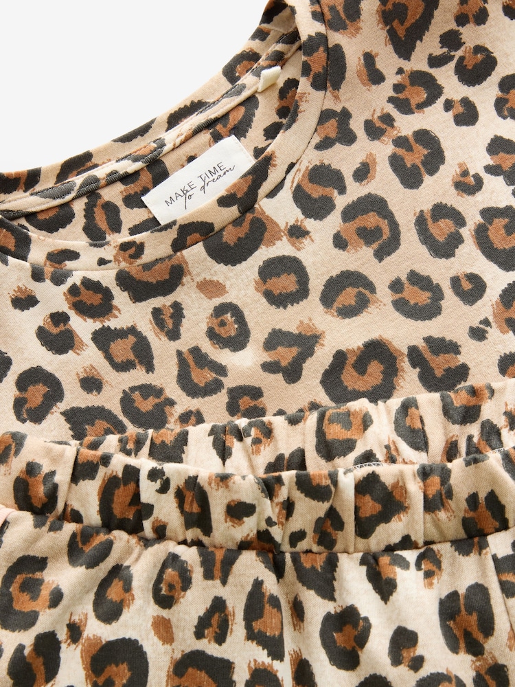 Leopard Heavyweight 100% Cotton Long Sleve Pyjamas - Image 9 of 9