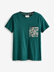 Green Woodland 100% Cotton Short Sleeve Pyjamas - Image 6 of 10