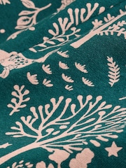 Green Woodland 100% Cotton Short Sleeve Pyjamas - Image 8 of 10