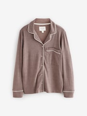 Mink Brown Cosy Button Through Pyjamas - Image 6 of 10