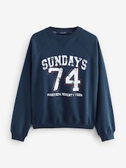 Blue Sunday Sweat and Flannel Pyjamas - Image 8 of 11