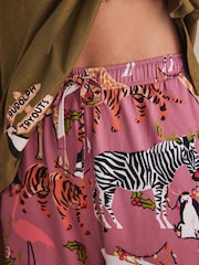 Green Giraffe 100% Cotton Short Sleeve Pyjamas - Image 7 of 7