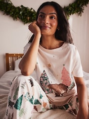 Oatmeal Bear 100% Cotton Short Sleeve Pyjamas - Image 6 of 10