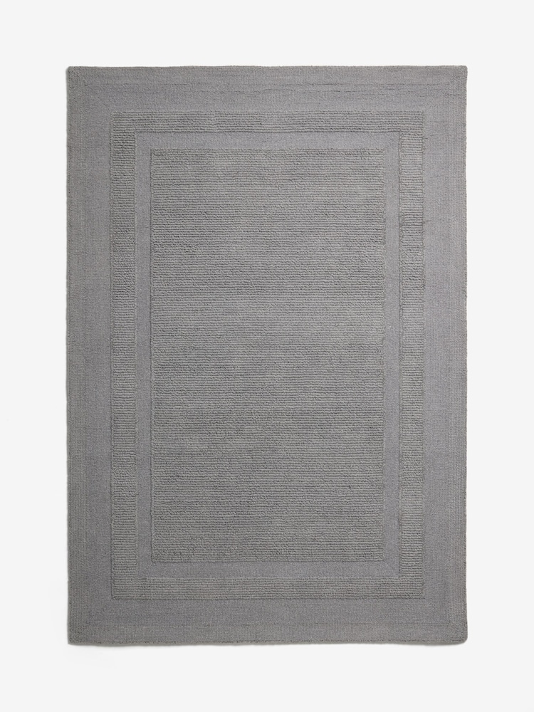 Charcoal Grey Vienna Border Rug - Image 5 of 5
