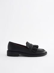 Black Forever Comfort Ruffle Loafers - Image 4 of 7